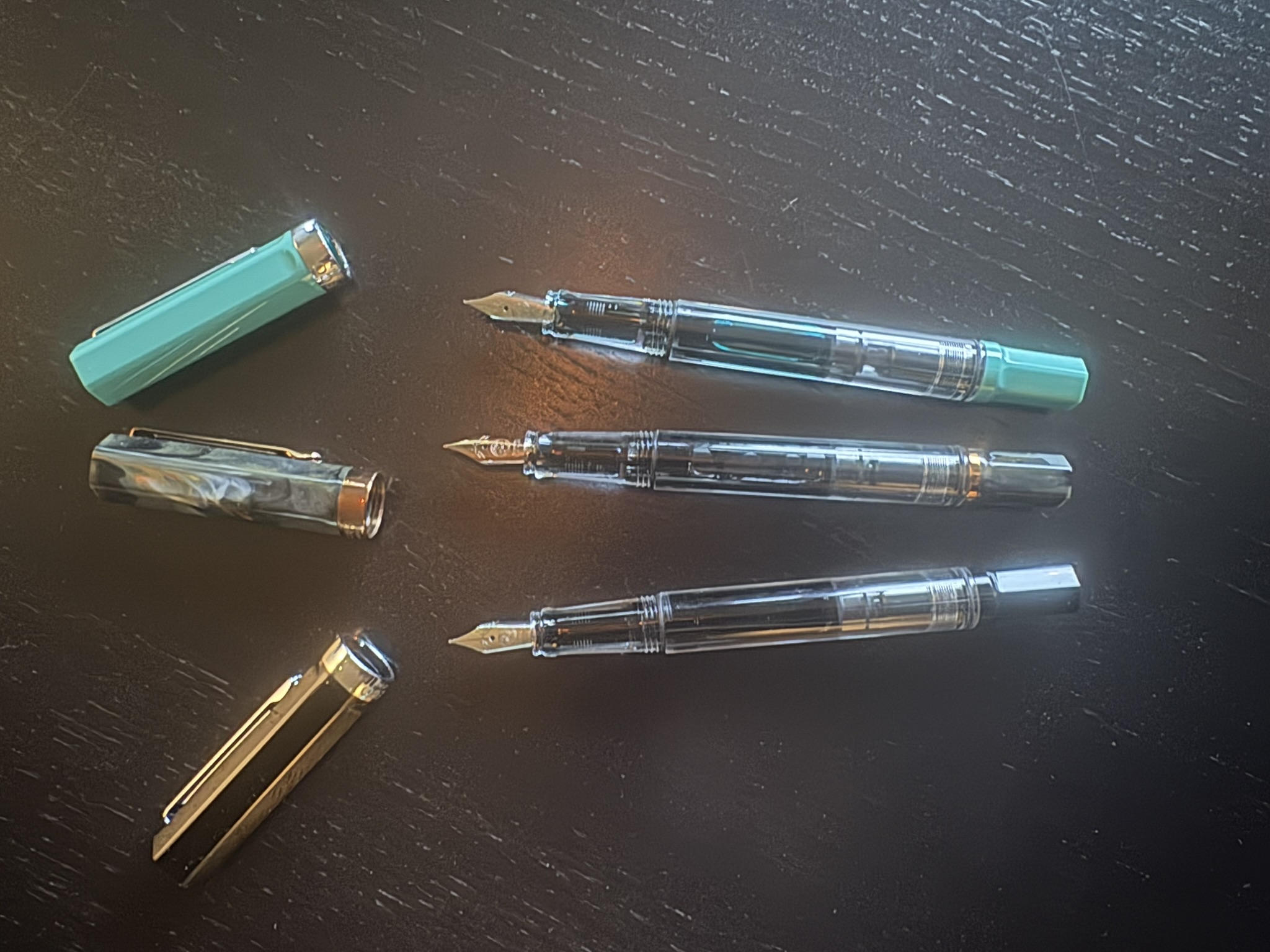 Three TWSBI ECO fountain pens